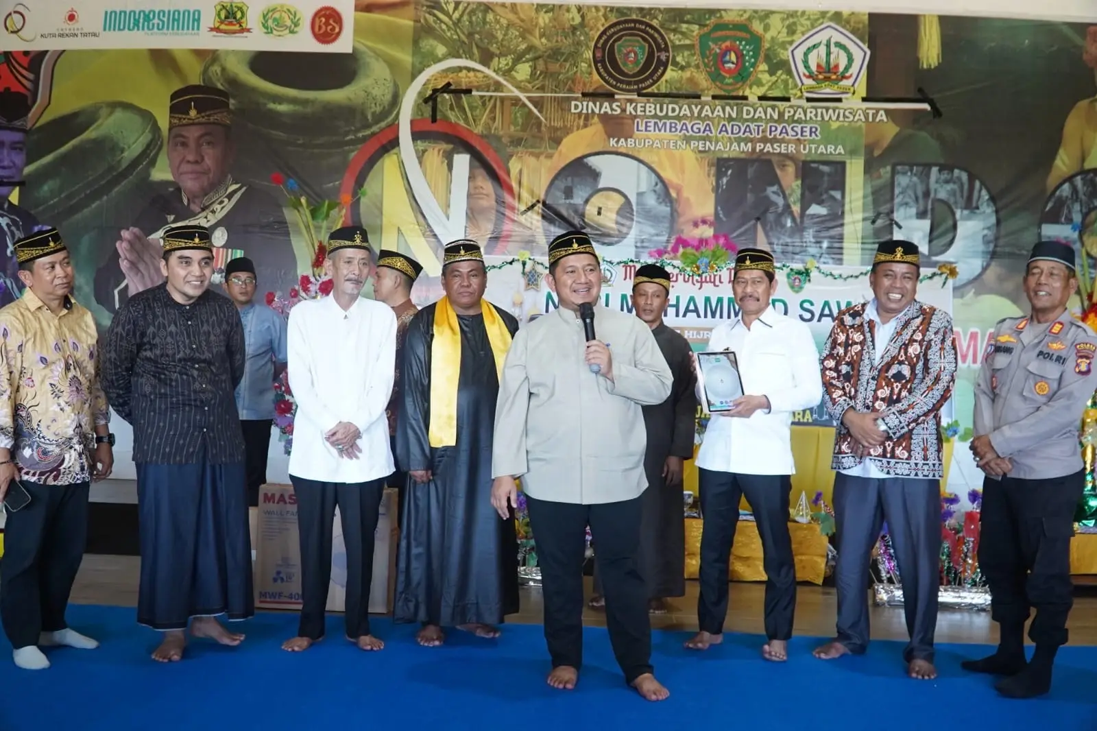 Hadiri Maulid Nabi di Rumah Adat Paser Kuta Rekan Tatau, Bupati PPU Ajak Masyarakat Jaga Kondusivitas Daerah