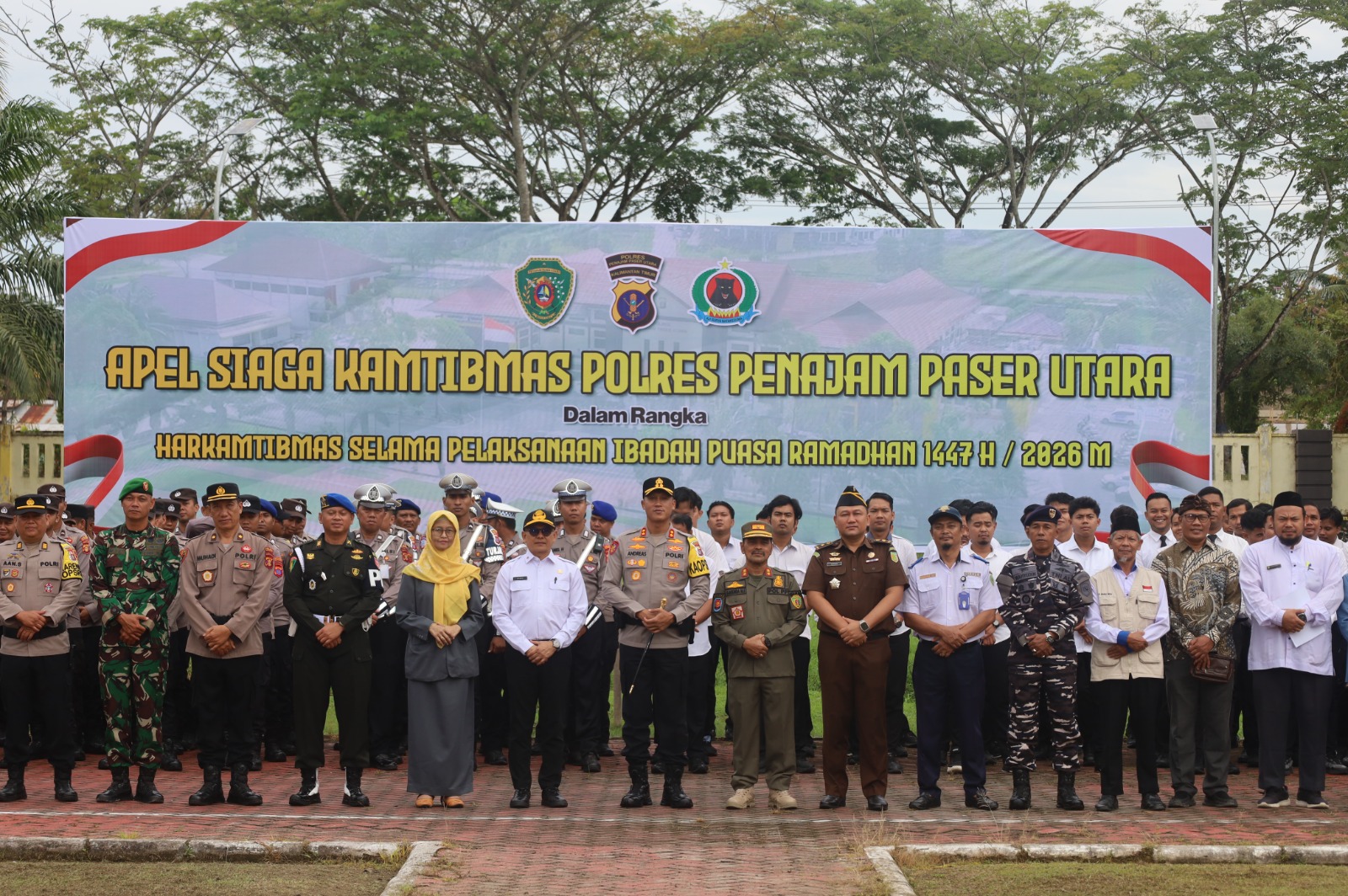 Apel Siaga Ramadan, Pemkab PPU Siap Bersinergi Bersama TNI-Polri